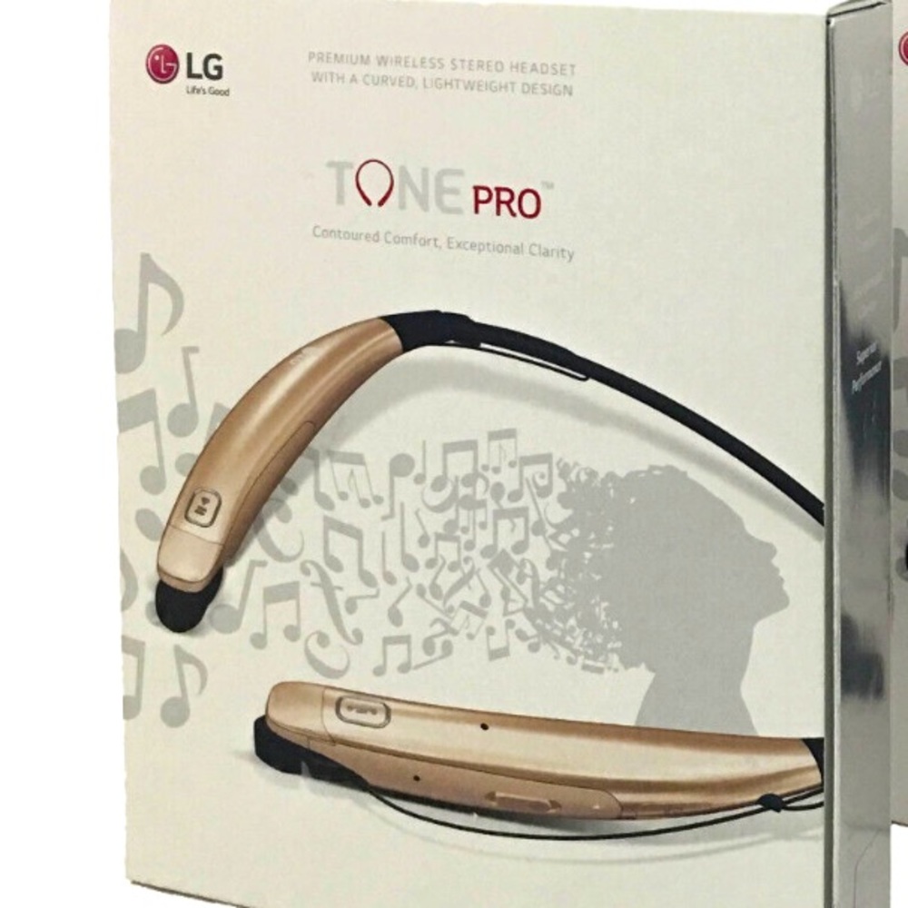 LG-HBS-770 Bluetooth Tone Pro Wireless Headphones-Gold